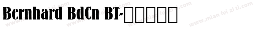 Bernhard BdCn BT字体转换